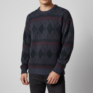 Vintage 80s Grandpacore Sweater – The Men’s Store at Sears, Geometric Crewneck M